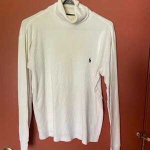 Vintage Ralph Lauren White Turtleneck Long-Sleeve shirt